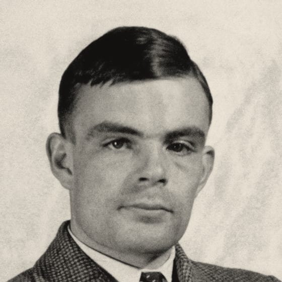 Alan Turing photographed at Princeton University in 1936.
